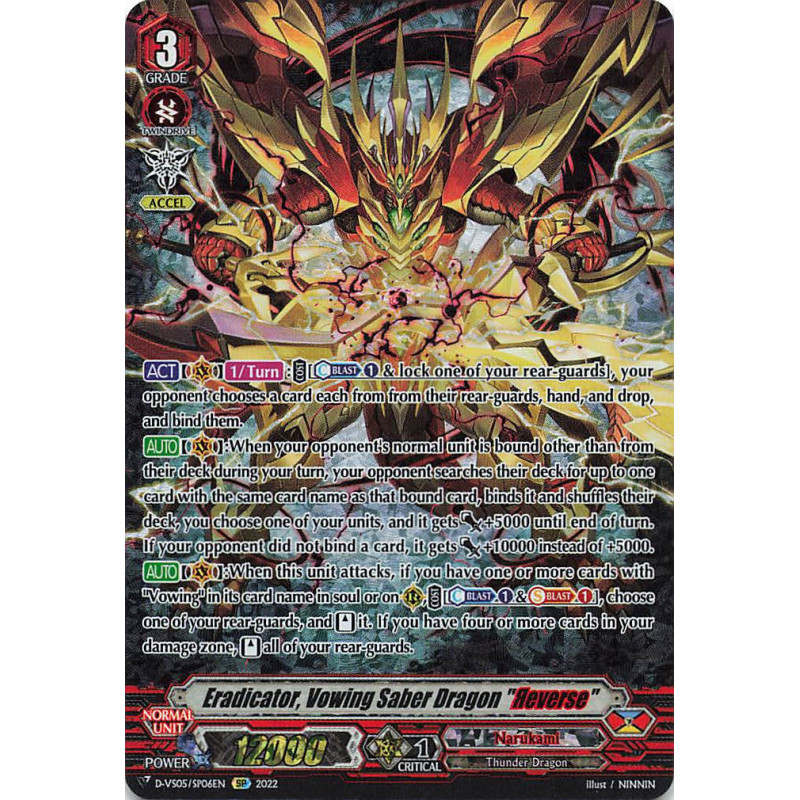 Vanguard_TCG_card_D-VS05_SP06_SP_Eradicator_Vowing_Saber_Dragon_Яeverse_V_Clan_Collection_Vol.5