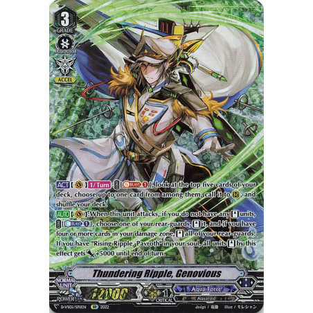 Vanguard_TCG_card_D-VS05_SP11_SP_Thundering_Ripple_Genovious_V_Clan_Collection_Vol.5