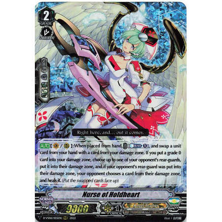 Vanguard_TCG_card_D-VS06_005_RRR_Nurse_of_Holdheart_V_Clan_Collection_Vol.6