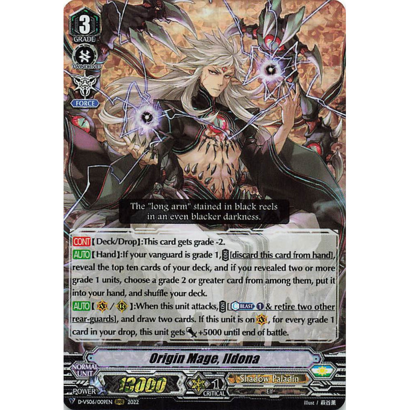 Vanguard_TCG_card_D-VS06_009_RRR_Origin_Mage_Ildona_V_Clan_Collection_Vol.6