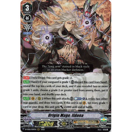 Vanguard_TCG_card_D-VS06_009_RRR_Origin_Mage_Ildona_V_Clan_Collection_Vol.6