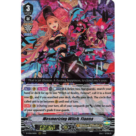 Vanguard_TCG_card_D-VS06_011_RRR_Mesmerizing_Witch_Fianna_V_Clan_Collection_Vol.6