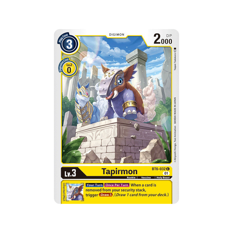 Digimon_TCG_BT6-032_Tapirmon_Common_Double_Diamond_Card_Game