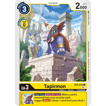 Digimon_TCG_BT6-032_Tapirmon_Common_Double_Diamond_Card_Game