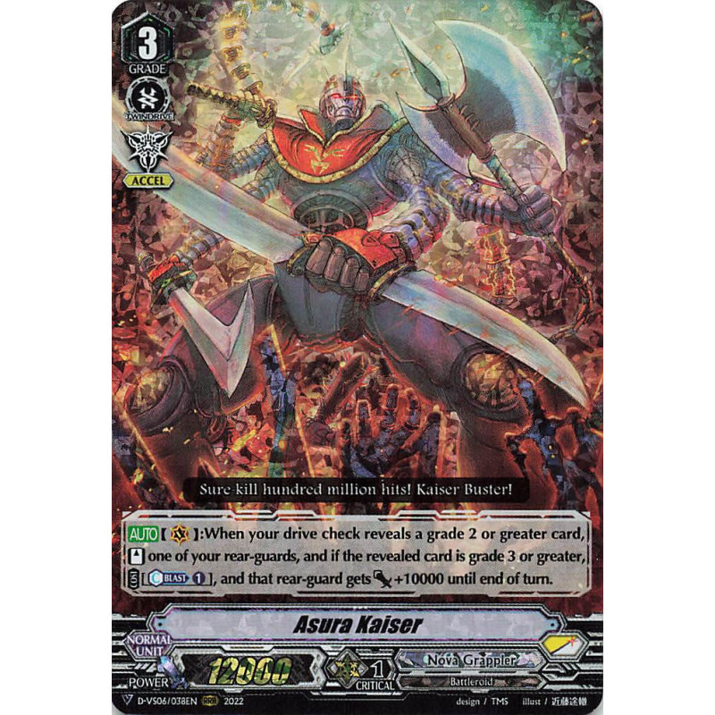 Vanguard_TCG_card_D-VS06_038_RRR_Asura_Kaiser_V_Clan_Collection_Vol.6