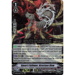 Vanguard_TCG_card_D-VS06_051_RRR_Amon_s_Follower_Atrocious_Blow_V_Clan_Collection_Vol.6