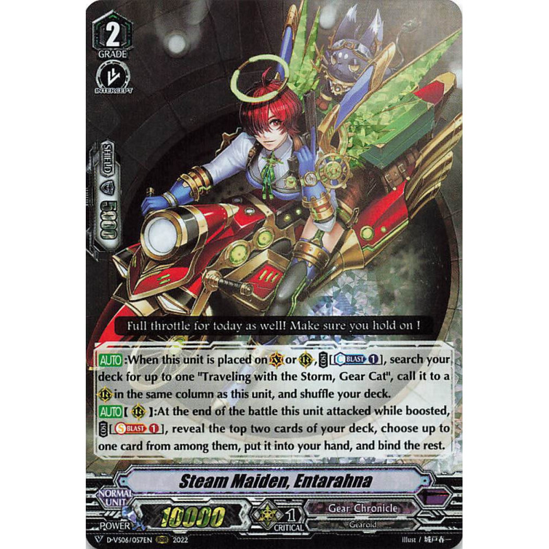 Vanguard_TCG_card_D-VS06_057_RRR_Steam_Maiden_Entarahna_V_Clan_Collection_Vol.6