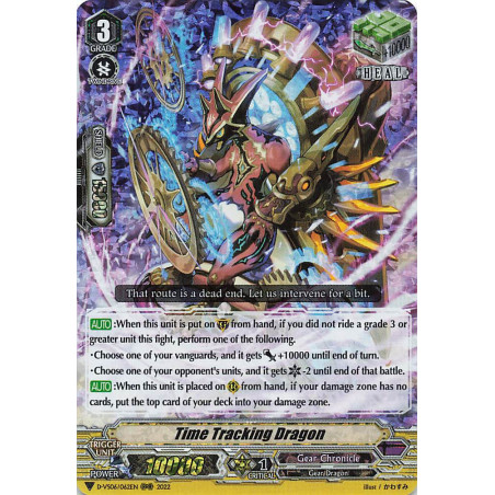 Vanguard_TCG_card_D-VS06_062_RRR_Time_Tracking_Dragon_V_Clan_Collection_Vol.6