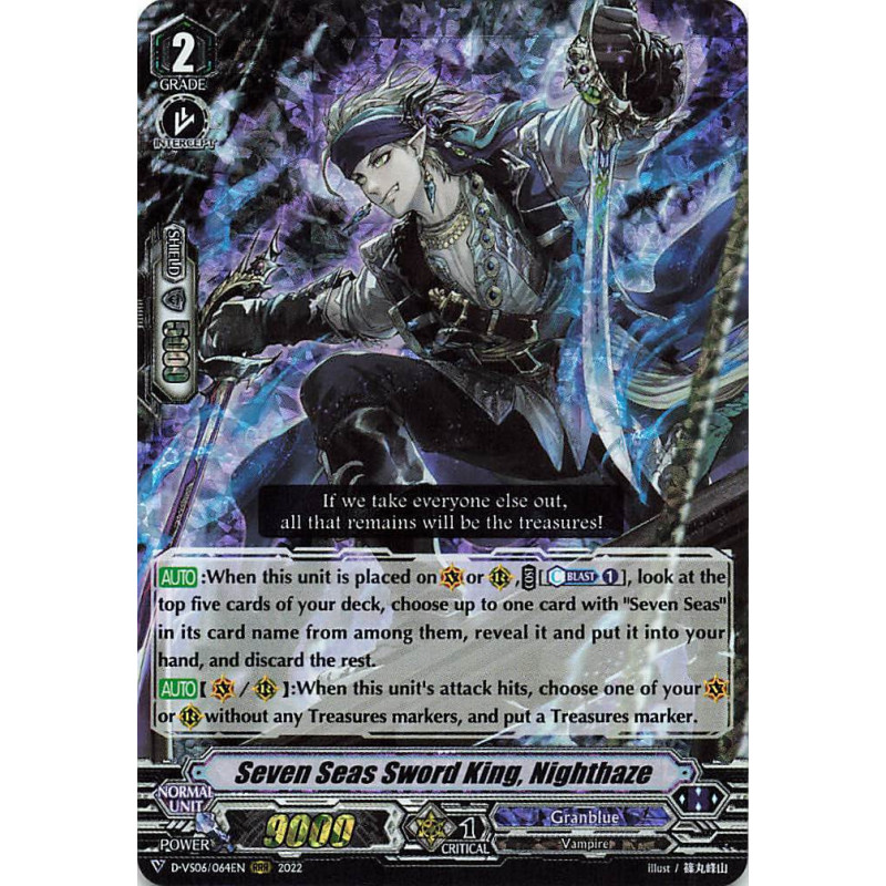 Vanguard_TCG_card_D-VS06_064_RRR_Seven_Seas_Sword_King_Nighthaze_V_Clan_Collection_Vol.6
