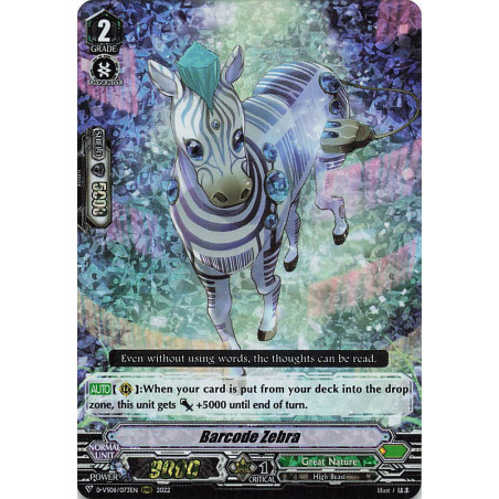 Vanguard_TCG_card_D-VS06_073_RRR_Barcode_Zebra_V_Clan_Collection_Vol.6