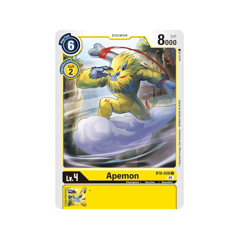 Digimon_TCG_BT6-038_Apemon_Common_Double_Diamond_Card_Game