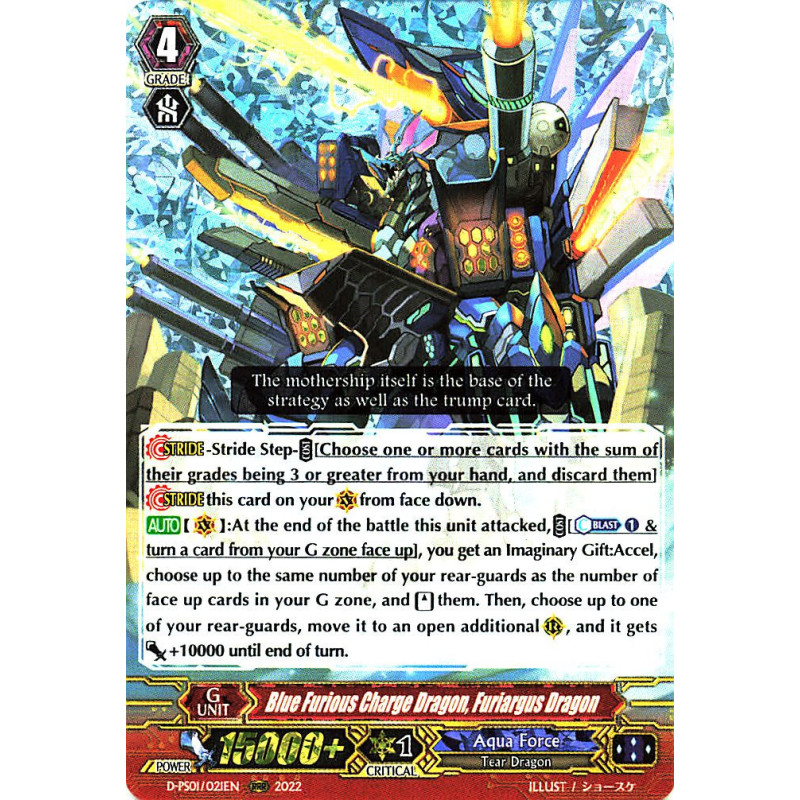 Vanguard_TCG_card_D-PS01_021_RRR_Blue_Furious_Charge_Dragon_Furiargus_Dragon_P_Clan_Collection_2022