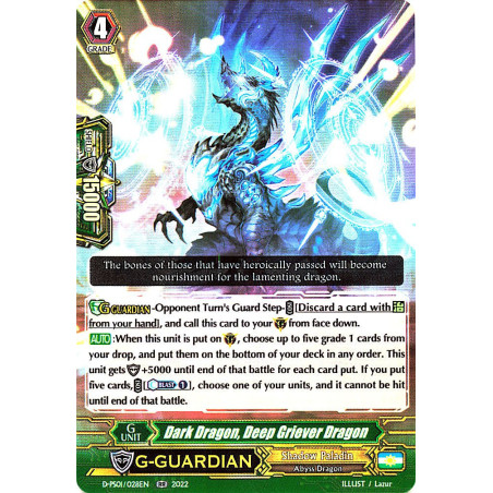 Vanguard_TCG_card_D-PS01_028_RR_Dark_Dragon_Deep_Griever_Dragon_P_Clan_Collection_2022