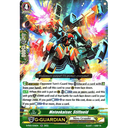 Vanguard_TCG_card_D-PS01_036_RR_Meteokaiser_Stiffneid_P_Clan_Collection_2022