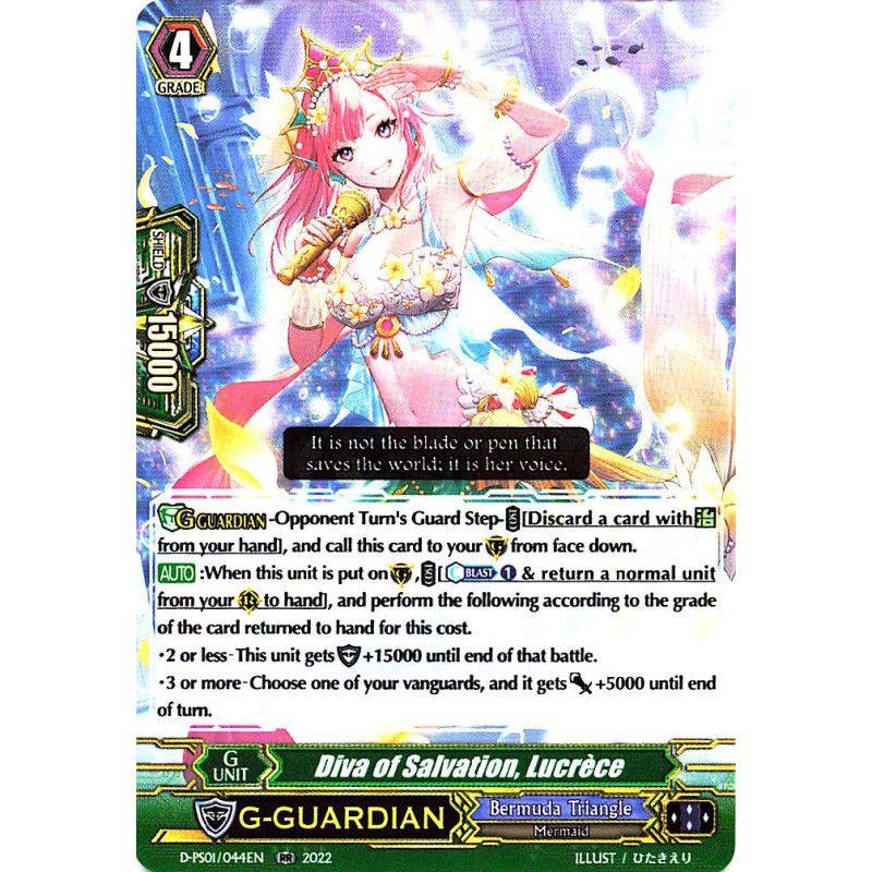 Vanguard_TCG_card_D-PS01_044_RR_Diva_of_Salvation_Lucrece_P_Clan_Collection_2022