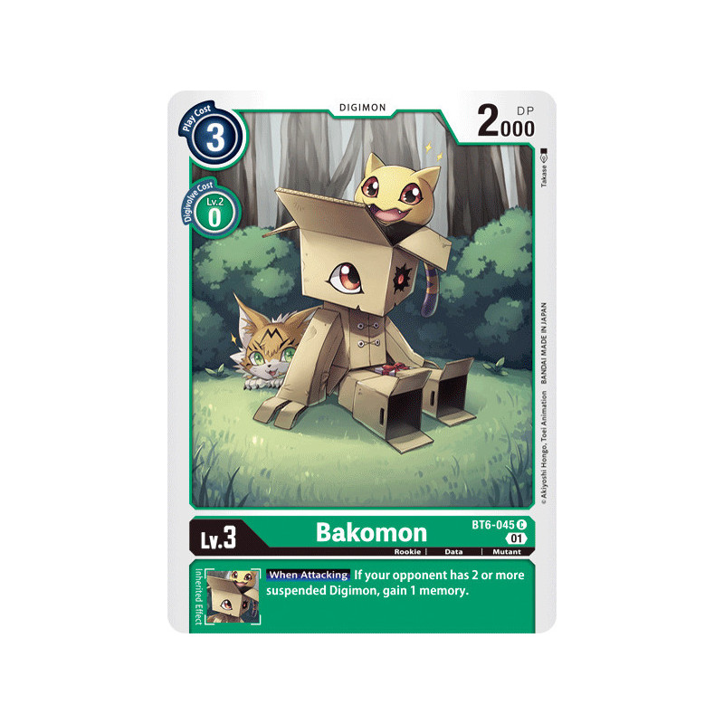Digimon_TCG_BT6-045_Bakomon_Common_Double_Diamond_Card_Game