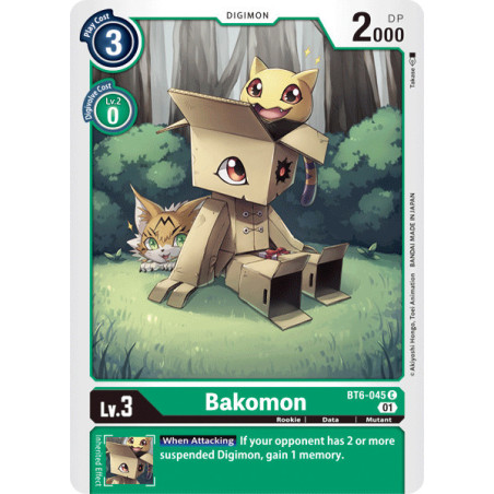 Digimon_TCG_BT6-045_Bakomon_Common_Double_Diamond_Card_Game