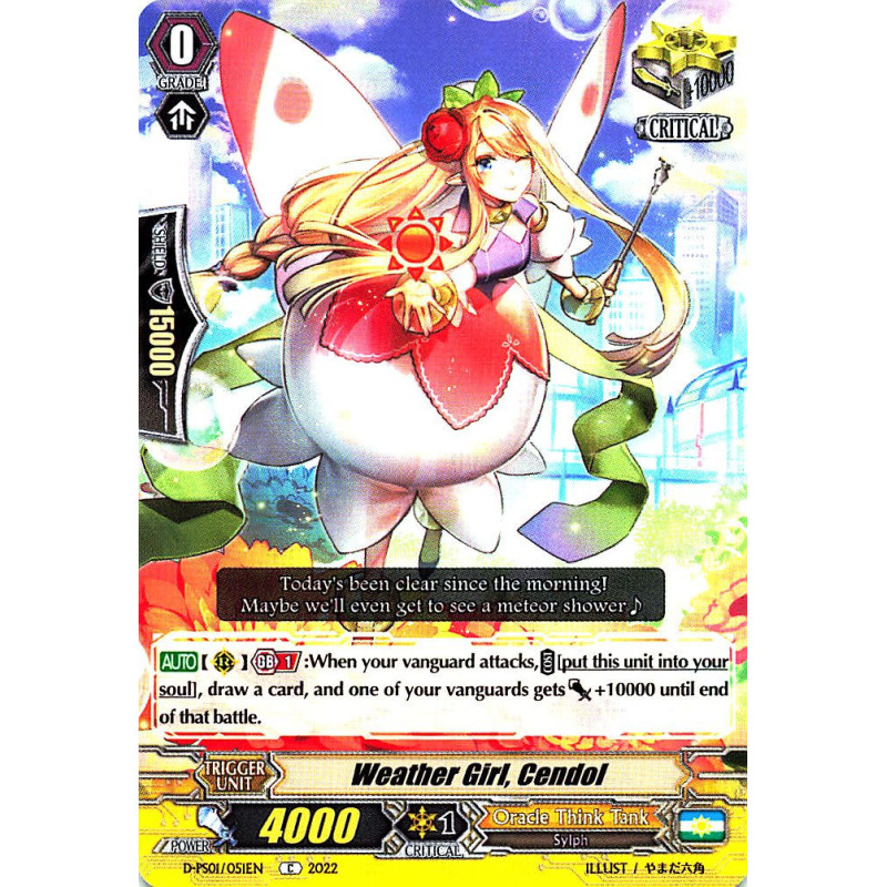 Vanguard_TCG_card_D-PS01_051_C_Weather_Girl_Cendol_P_Clan_Collection_2022