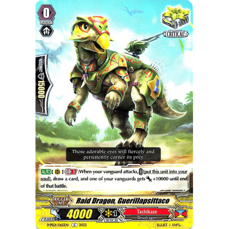 Vanguard_TCG_card_D-PS01_065_C_Raid_Dragon_Guerillapsittaco_P_Clan_Collection_2022