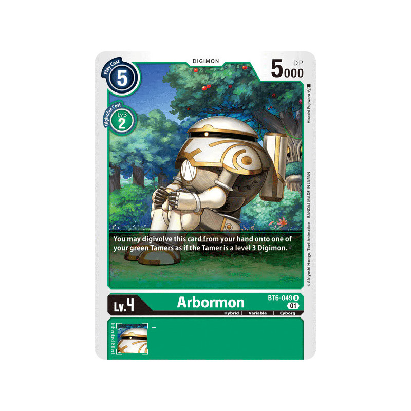 Digimon_TCG_BT6-049_Arbormon_Uncommon_Double_Diamond_Card_Game