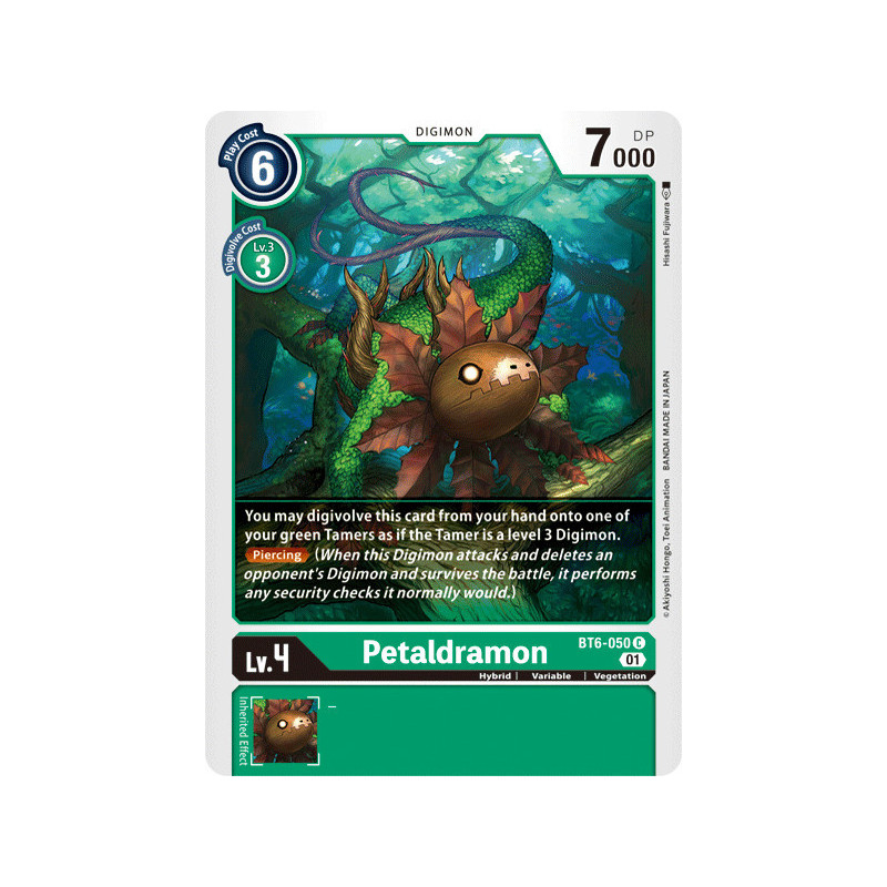 Digimon_TCG_BT6-050_Petaldramon_Common_Double_Diamond_Card_Game