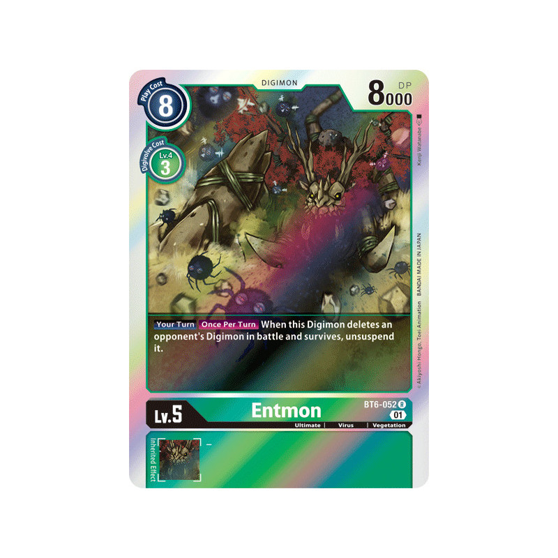 Digimon_TCG_BT6-052_Entmon_Rare_Double_Diamond_Card_Game