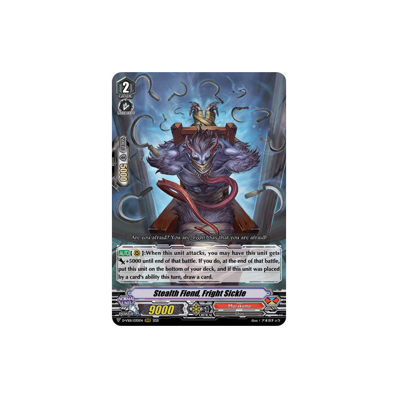 Vanguard_TCG_card_D-VS01_030_RRR_Stealth_Fiend_Fright_Sickle_V_Clan_Collection_Vol.1