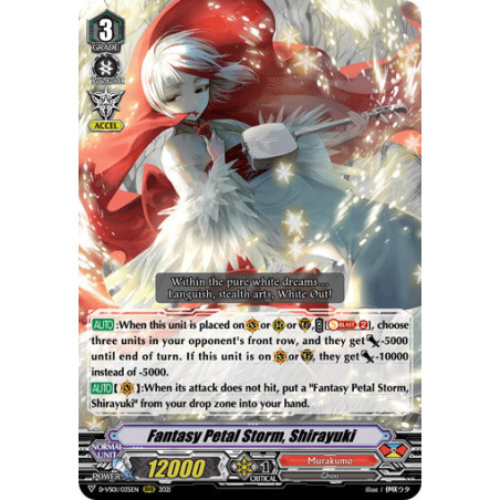 Vanguard_TCG_card_D-VS01_035_RRR_Fantasy_Petal_Storm_Shirayuki_V_Clan_Collection_Vol.1