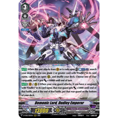 Vanguard_TCG_card_D-VS01_050_RRR_Demonic_Lord_Dudley_Emperor_V_Clan_Collection_Vol.1
