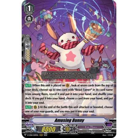 Vanguard_TCG_card_D-VS01_059_RRR_Amusing_Bunny_V_Clan_Collection_Vol.1