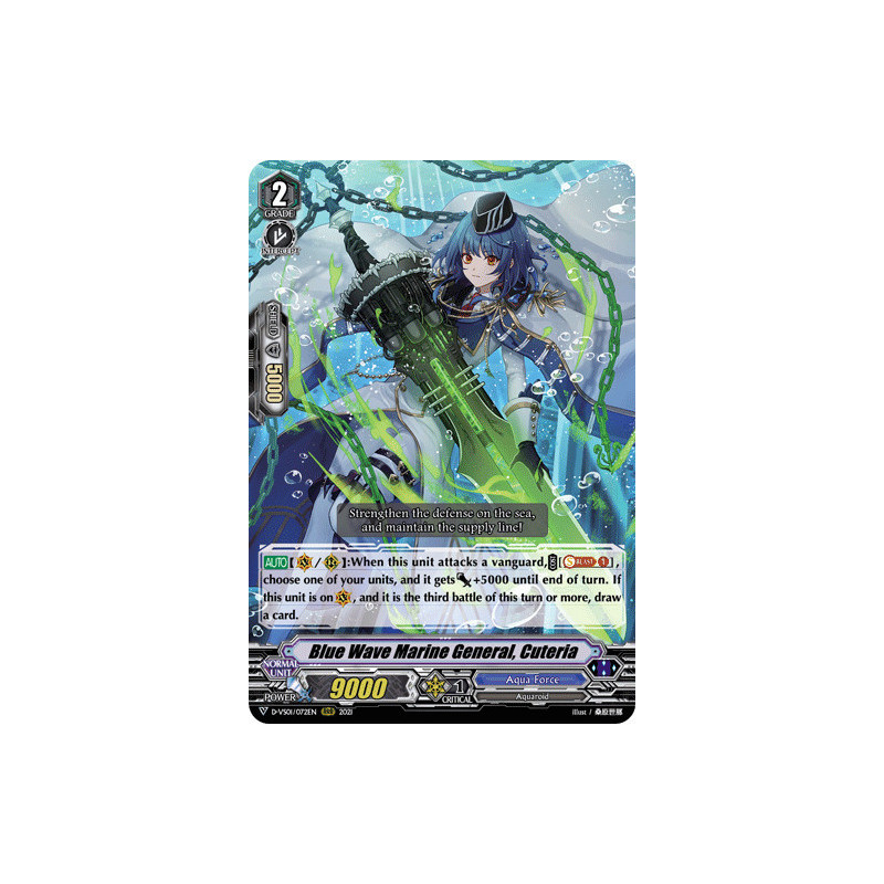 Vanguard_TCG_card_D-VS01_072_RRR_Blue_Wave_Marine_General_Cuteria_V_Clan_Collection_Vol.1