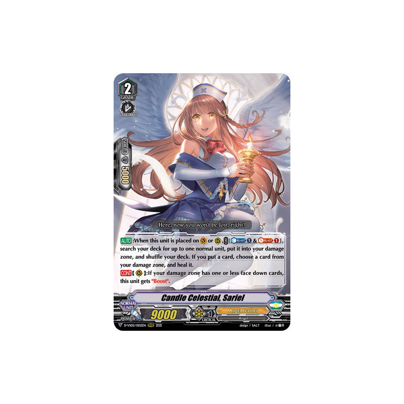 Vanguard_TCG_card_D-VS02_002_RRR_Candle_Celestial_Sariel_V_Clan_Collection_Vol.2
