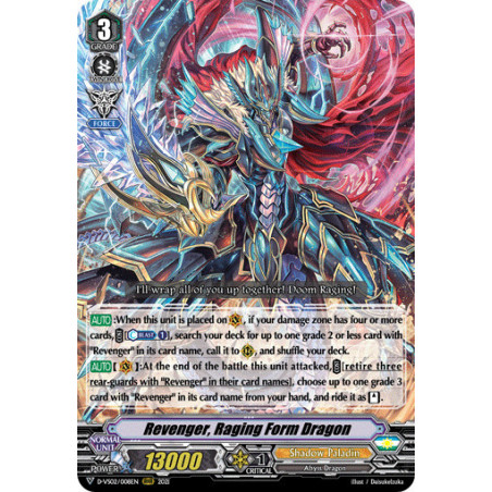 Vanguard_TCG_card_D-VS02_008_RRR_Revenger_Raging_Form_Dragon_V_Clan_Collection_Vol.2