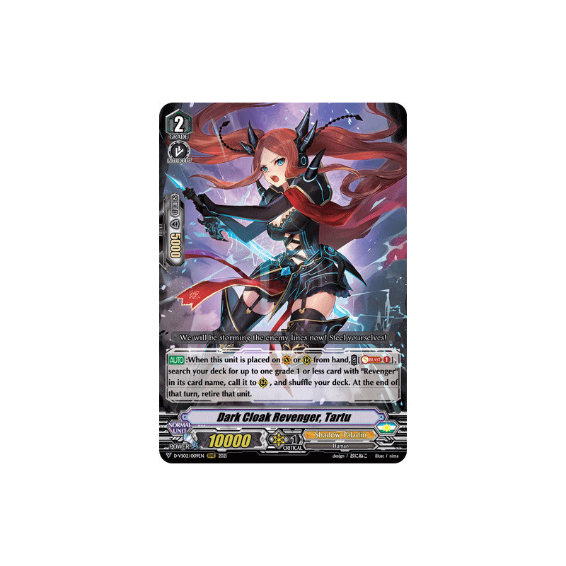 Vanguard_TCG_card_D-VS02_009_RRR_Dark_Cloak_Revenger_Tartu_V_Clan_Collection_Vol.2