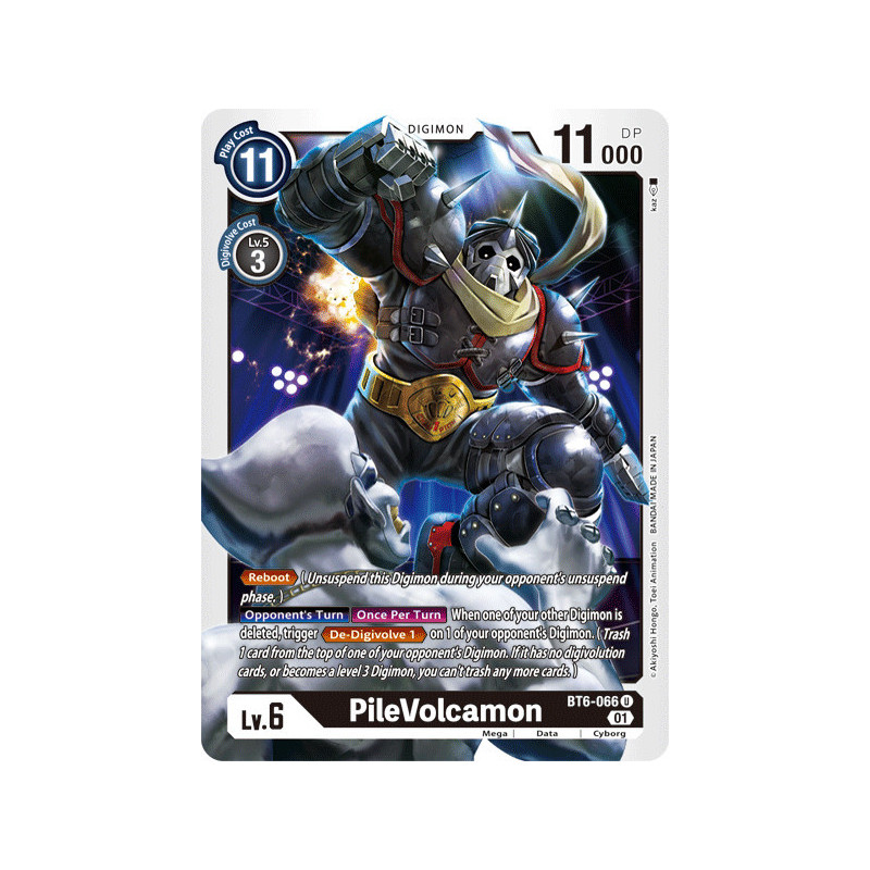 Digimon_TCG_BT6-066_PileVolcamon_Uncommon_Double_Diamond_Card_Game