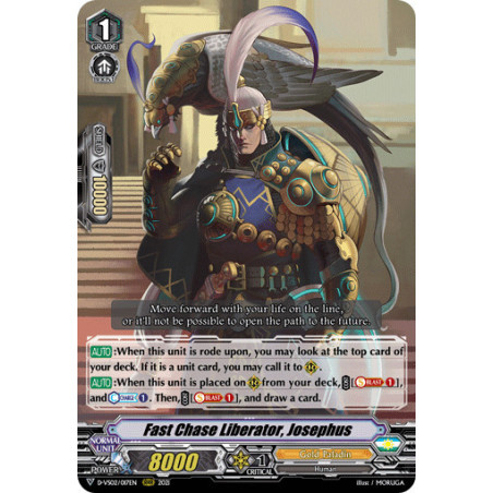 Vanguard_TCG_card_D-VS02_017_RRR_Fast_Chase_Liberator_Josephus_V_Clan_Collection_Vol.2