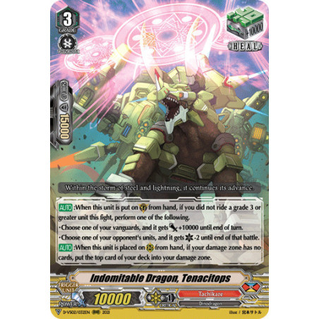 Vanguard_TCG_card_D-VS02_032_RRR_Indomitable_Dragon_Tenacitops_V_Clan_Collection_Vol.2