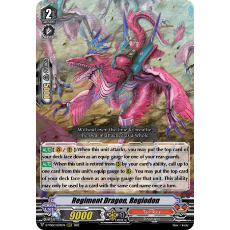 Vanguard_TCG_card_D-VS02_034_RRR_Regiment_Dragon_Regiodon_V_Clan_Collection_Vol.2