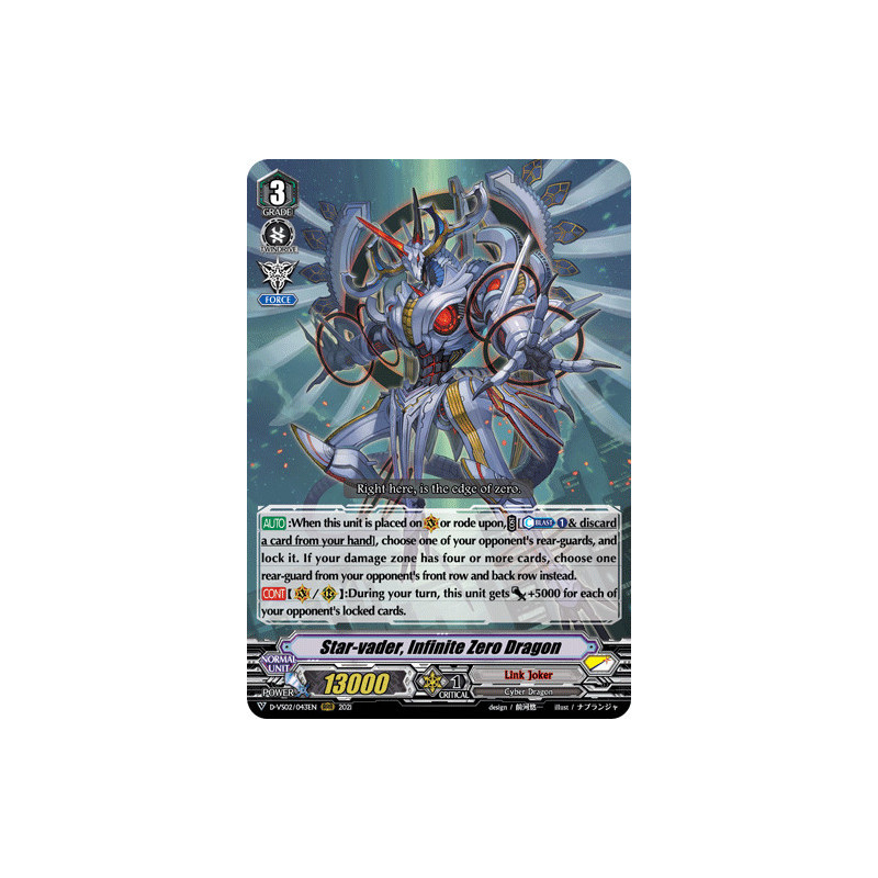 Vanguard_TCG_card_D-VS02_043_RRR_Star-vader_Infinite_Zero_Dragon_V_Clan_Collection_Vol.2