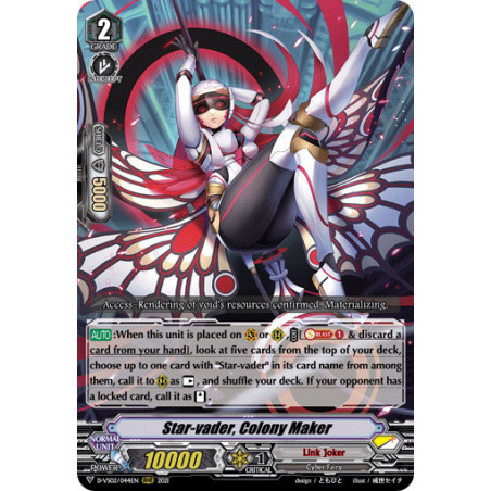 Vanguard_TCG_card_D-VS02_044_RRR_Star-vader_Colony_Maker_V_Clan_Collection_Vol.2