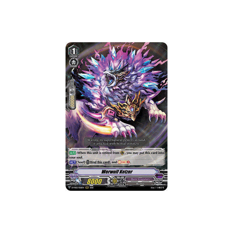 Vanguard_TCG_card_D-VS02_056_RRR_Werwolf_Ketzer_V_Clan_Collection_Vol.2