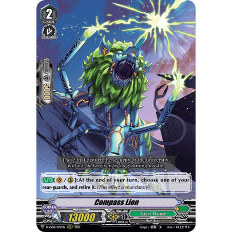 Vanguard_TCG_card_D-VS02_072_RRR_Compass_Lion_V_Clan_Collection_Vol.2