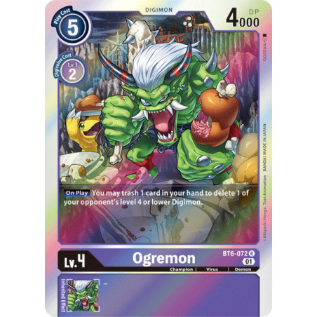 Digimon_TCG_BT6-072_Ogremon_Rare_Double_Diamond_Card_Game