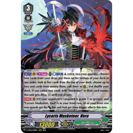 Vanguard_TCG_card_D-VS02_078_RRR_Lycoris_Musketeer_Vera_V_Clan_Collection_Vol.2