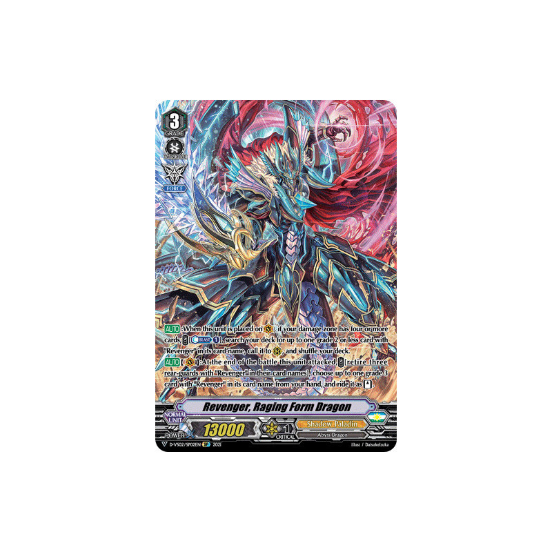 Vanguard_TCG_card_D-VS02_SP02_SP_Revenger_Raging_Form_Dragon_V_Clan_Collection_Vol.2