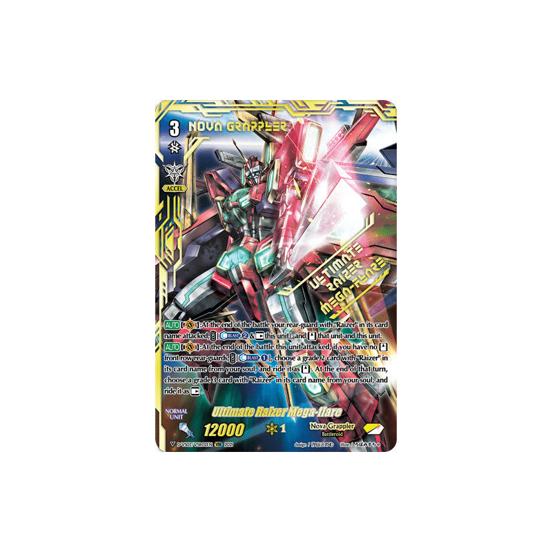 Vanguard_TCG_card_D-VS02_VSR02_VSR_Ultimate_Raizer_Mega-flare_V_Clan_Collection_Vol.2