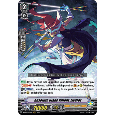Vanguard_TCG_card_D-VS03_005_RRR_Absolute_Blade_Knight_Livarot_V_Clan_Collection_Vol.3