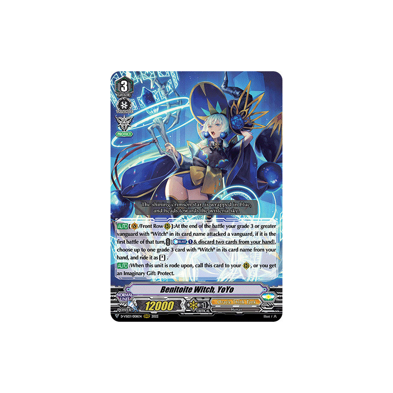 Vanguard_TCG_card_D-VS03_008_RRR_Benitoite_Witch_YoYo_V_Clan_Collection_Vol.3