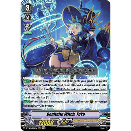 Vanguard_TCG_card_D-VS03_008_RRR_Benitoite_Witch_YoYo_V_Clan_Collection_Vol.3