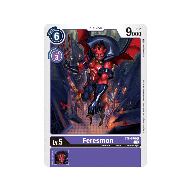 Digimon_TCG_BT6-076_Feresmon_Common_Double_Diamond_Card_Game
